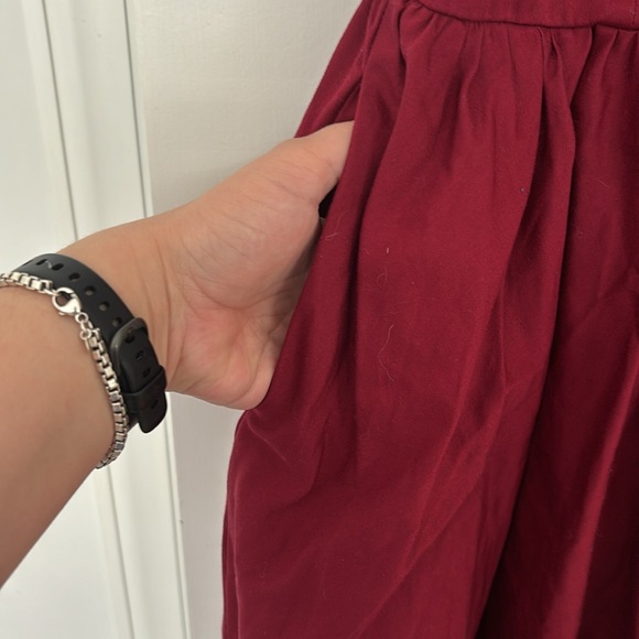 Unique Vintage red dress with capelet size large - Picture 7 of 13